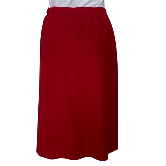 Pendleton Vintage Red Pencil Skirt, 100% Virgin Wool Lined Women’s Size 10 - Picture 5 of 10